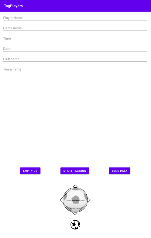 Input player data before game starts.